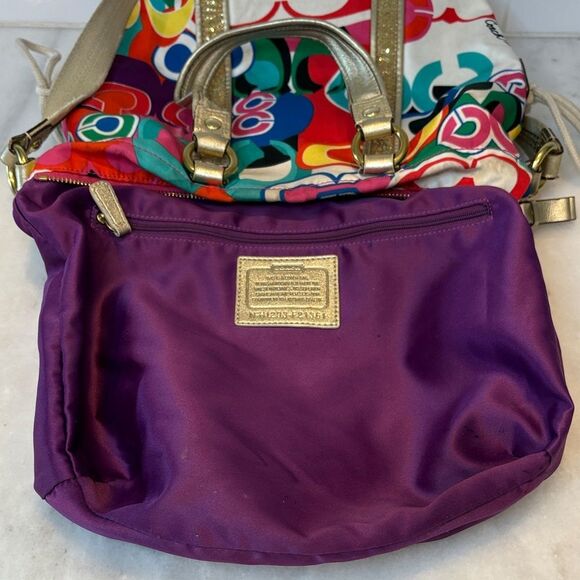 Coach Poppy Pop C Spotlight Multicolor Tote Shoulder Handbag - Picture 13 of 16